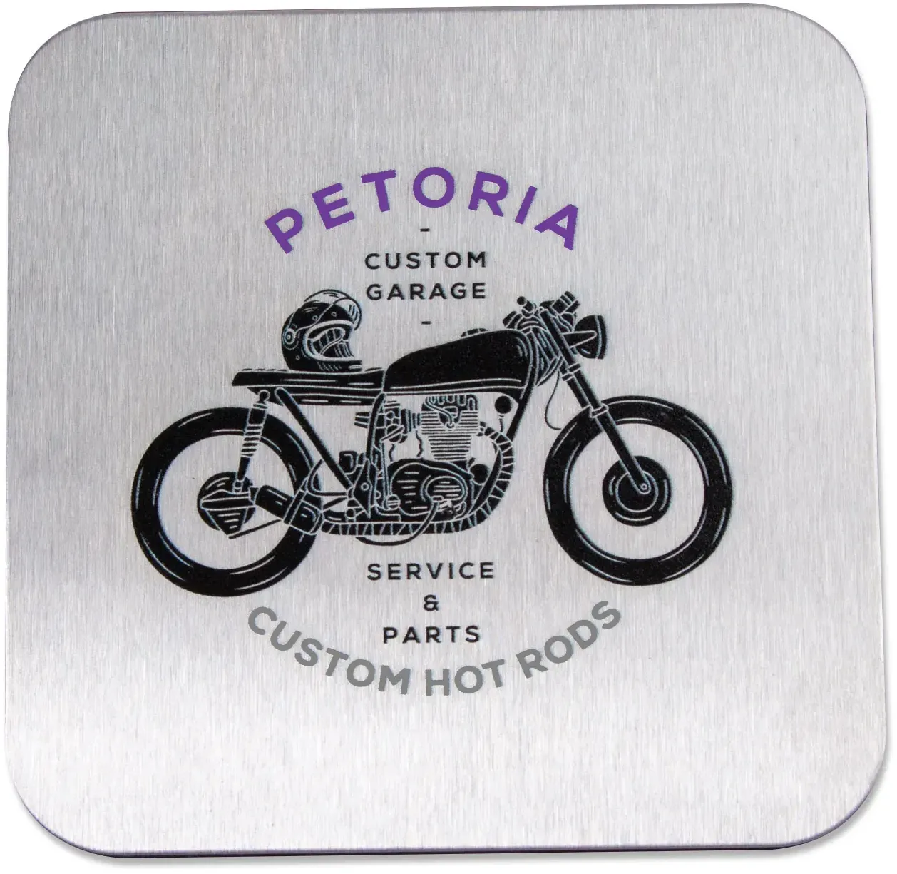 Personalized Stainless Steel Coasters - Square