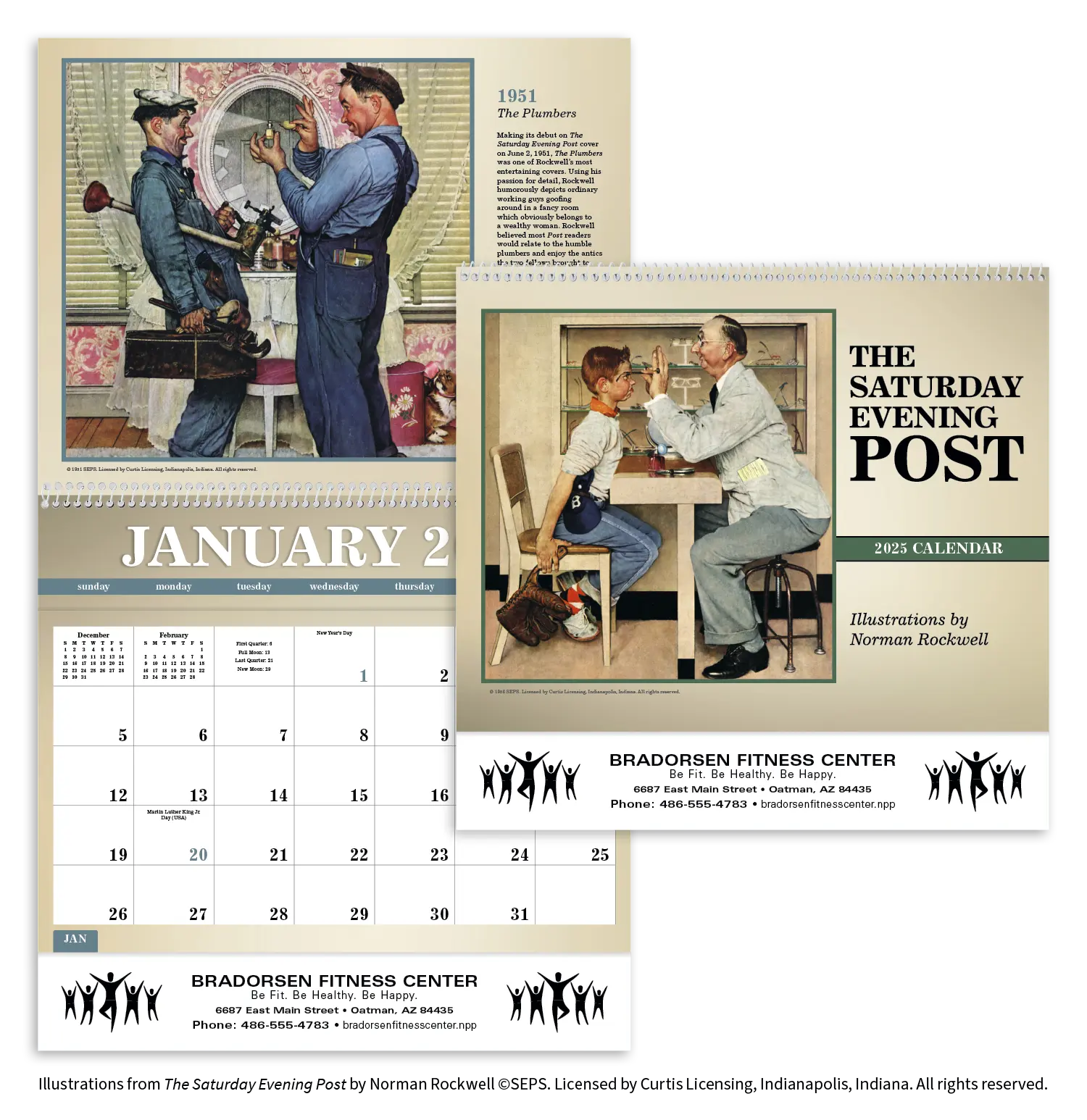 Custom The Saturday Evening Post Deluxe Pocket Calendar