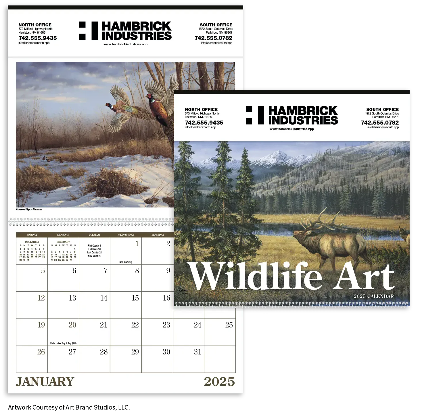 Custom Wildlife Art Calendar