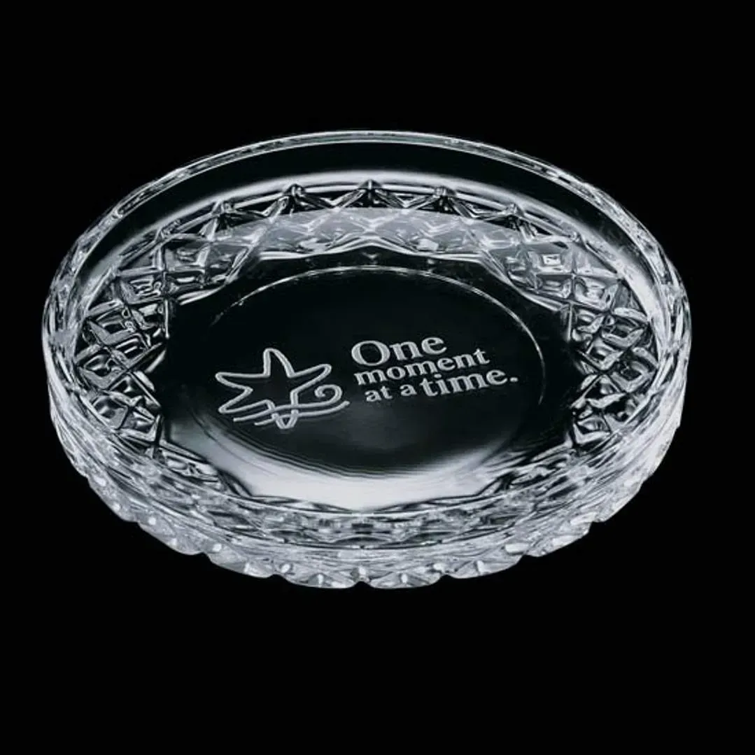 Premium Lead Crystal Custom Coaster for Corporate Branding