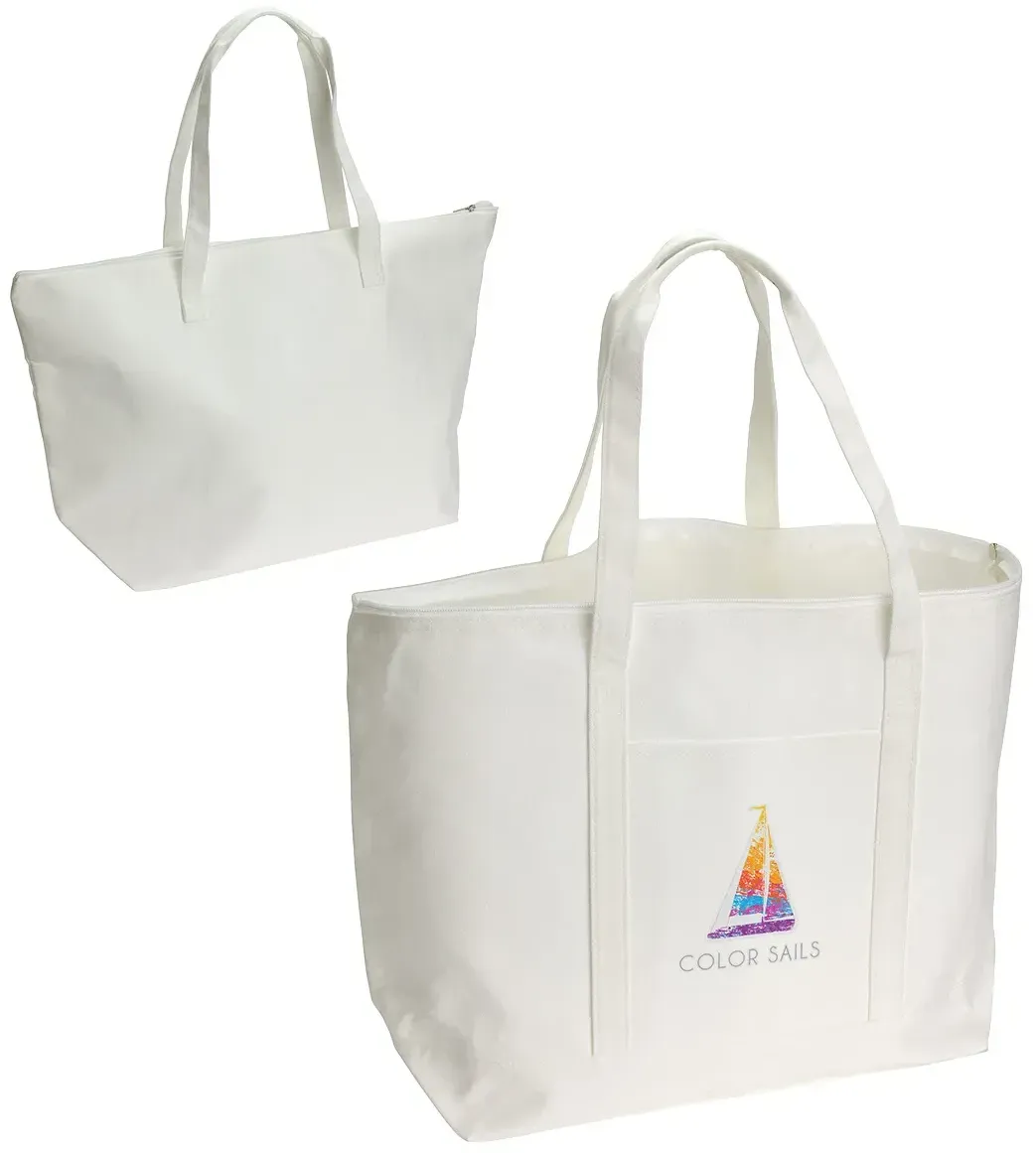 Custom RPET Canvas Boat Tote (Promotional Branded Logo Bag)