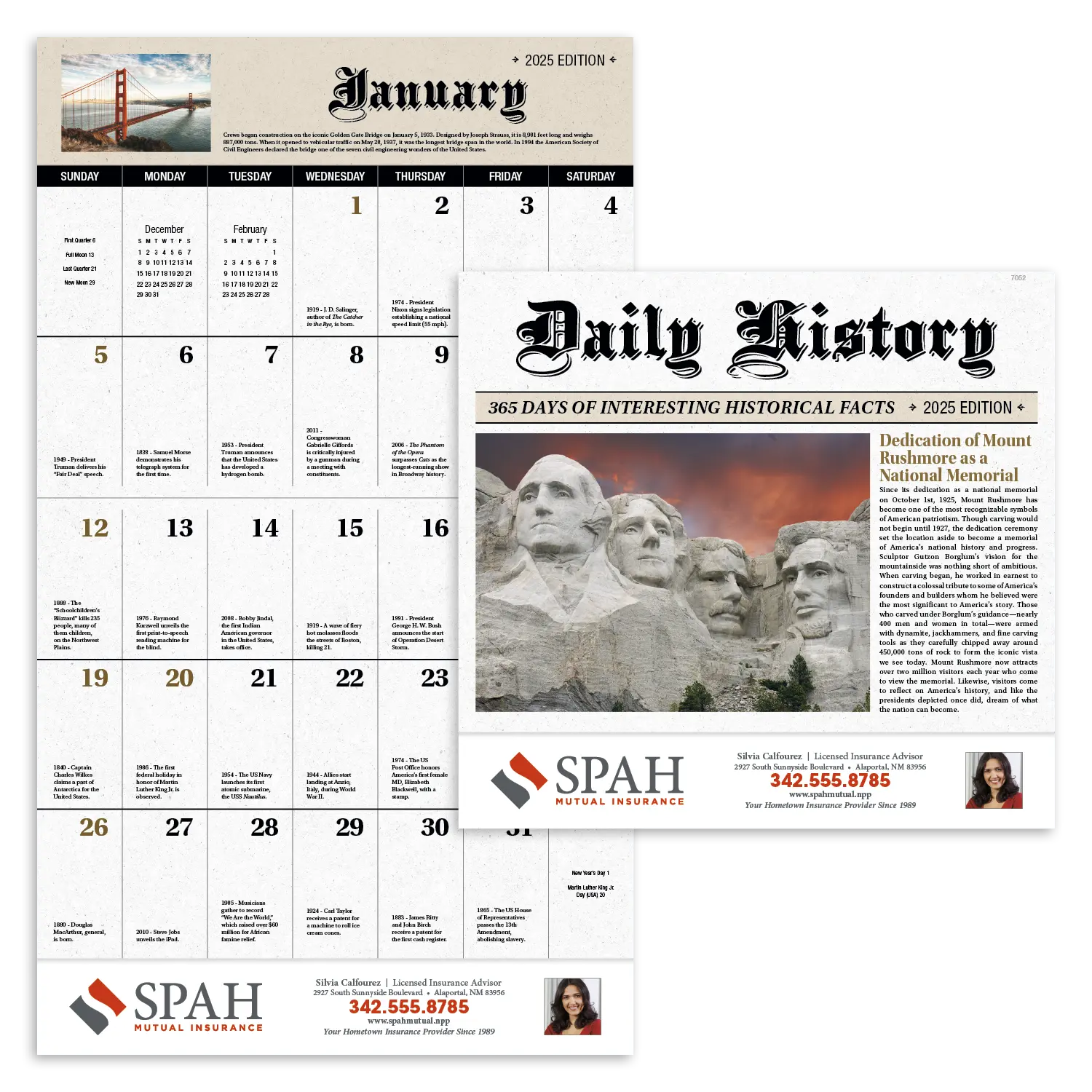 Custom Daily History - Stapled