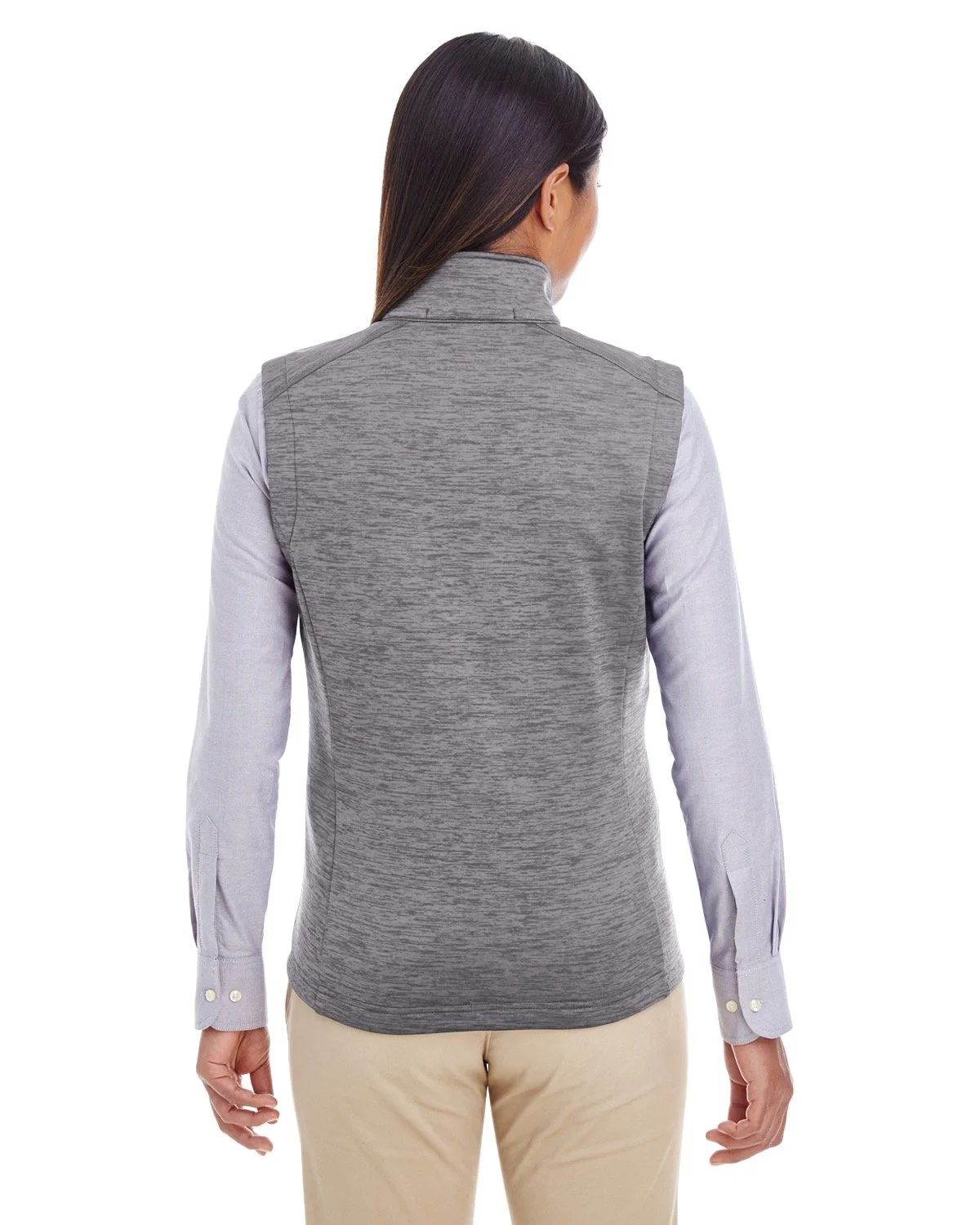 Devon & Jones Ladies' Newbury Mélange Fleece Vest