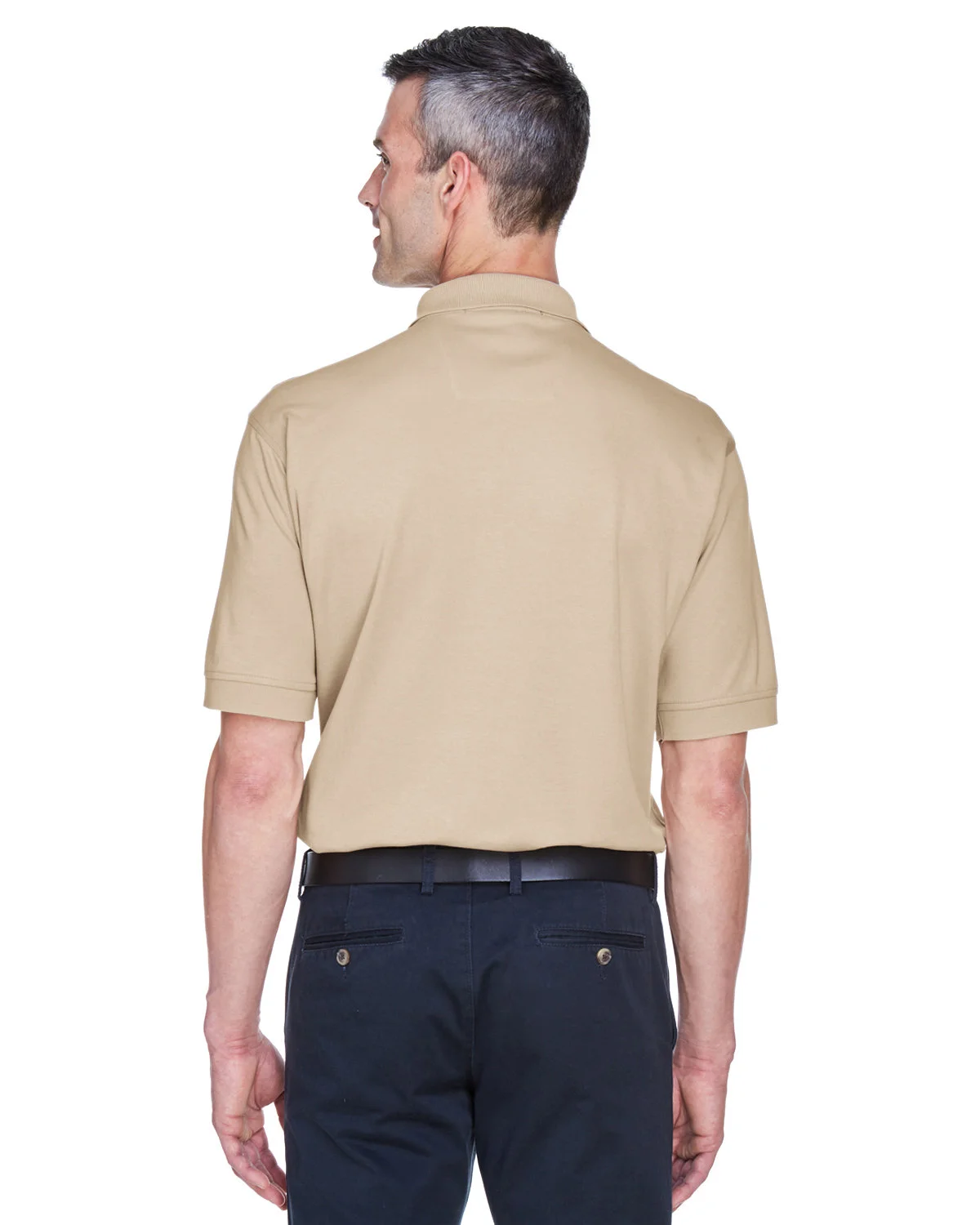 Devon & Jones Men's Solid Perfect Pima Interlock Polo