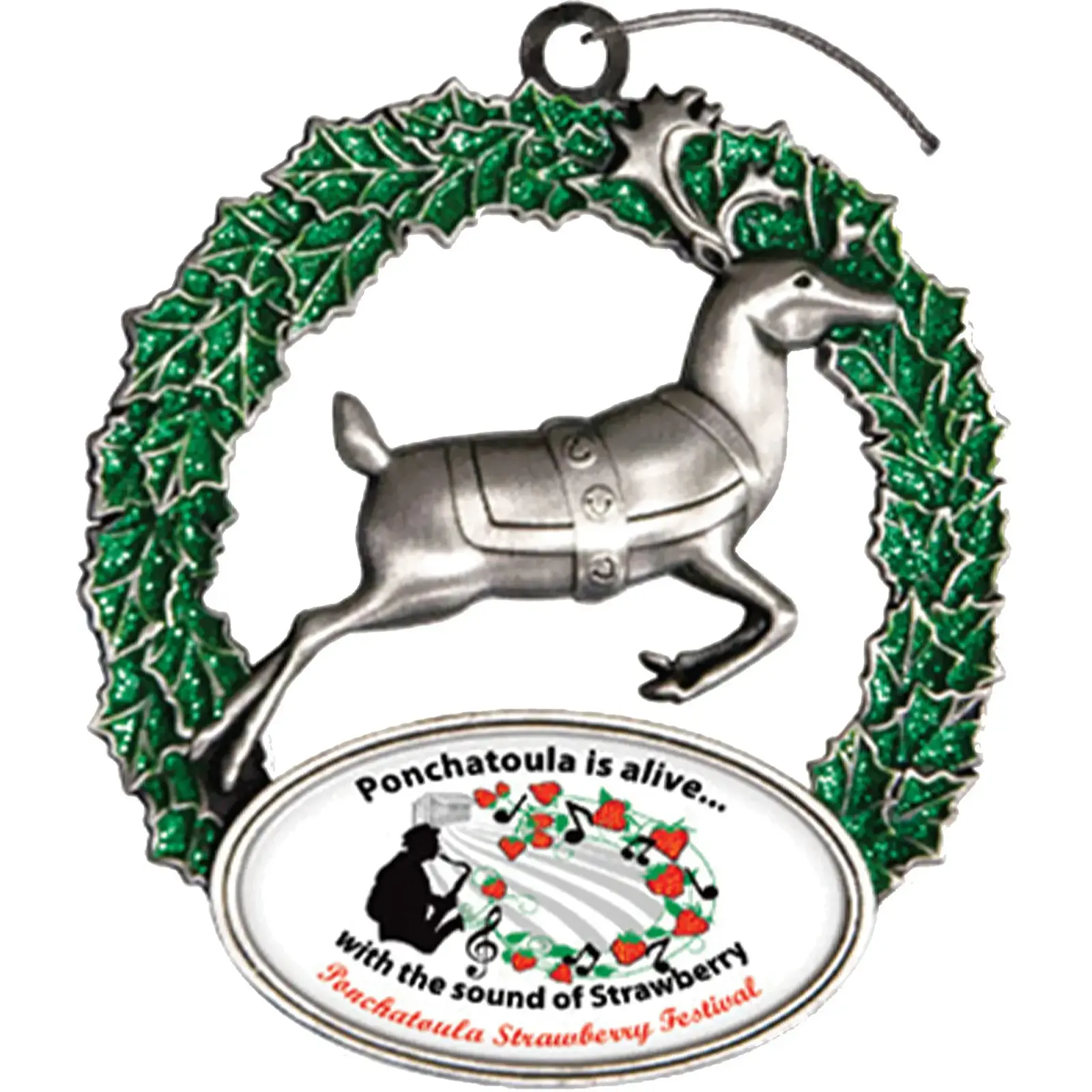 Digistock 3D Ornaments: Reindeer & Wreath