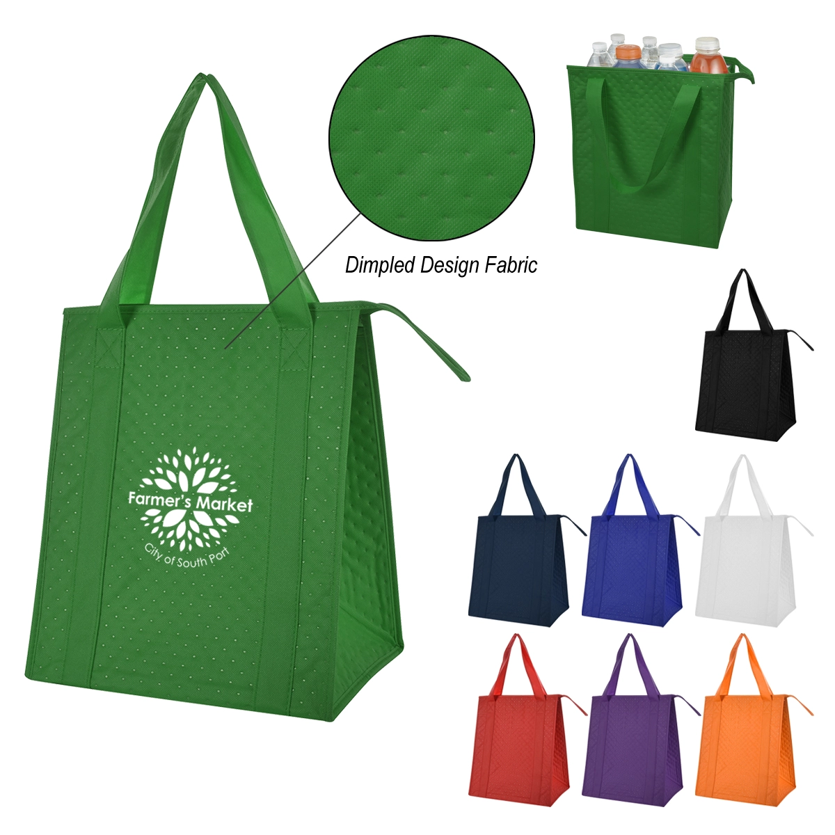 Dimples Non-Woven Cooler Tote Bag