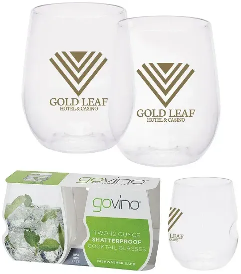 Dishwasher Safe Govino® 12oz Wine/Cocktail Glass 2 Pack