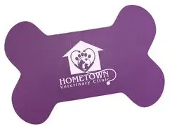 Promotional Dog Bone Shaped Vinyl Mat