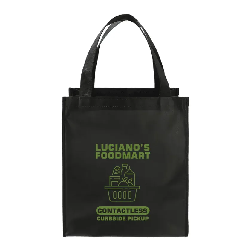 Custom Wipeable Grocery Tote with Bottom Board Support