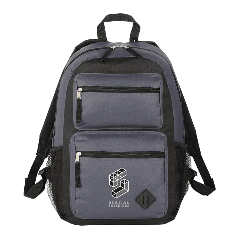 Custom Double Pocket Backpack - PolyCanvas