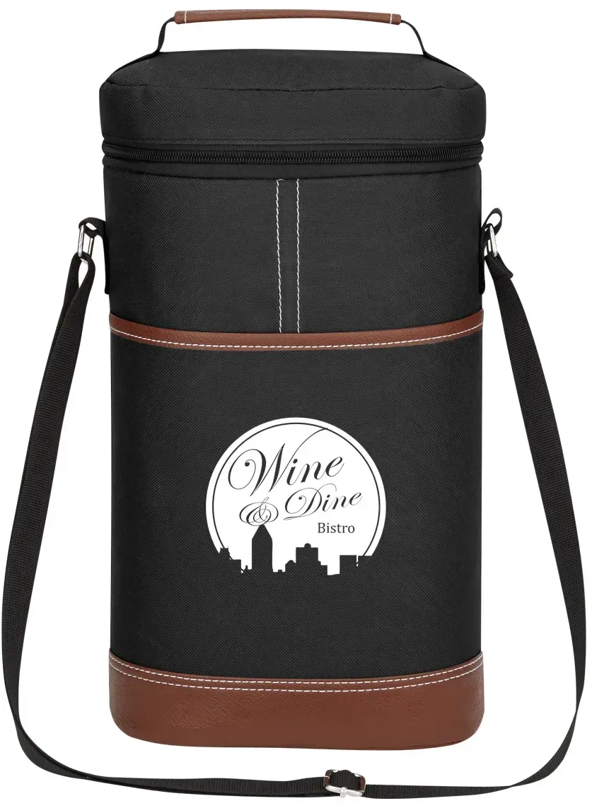 Logo Double Wine Cooler Bag