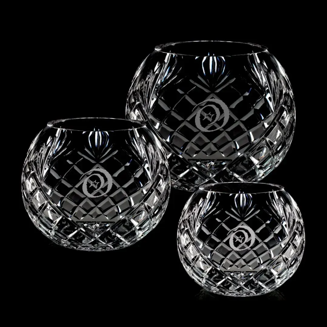 Crystal Logo Dunwich Vase - Premium Corporate Gift