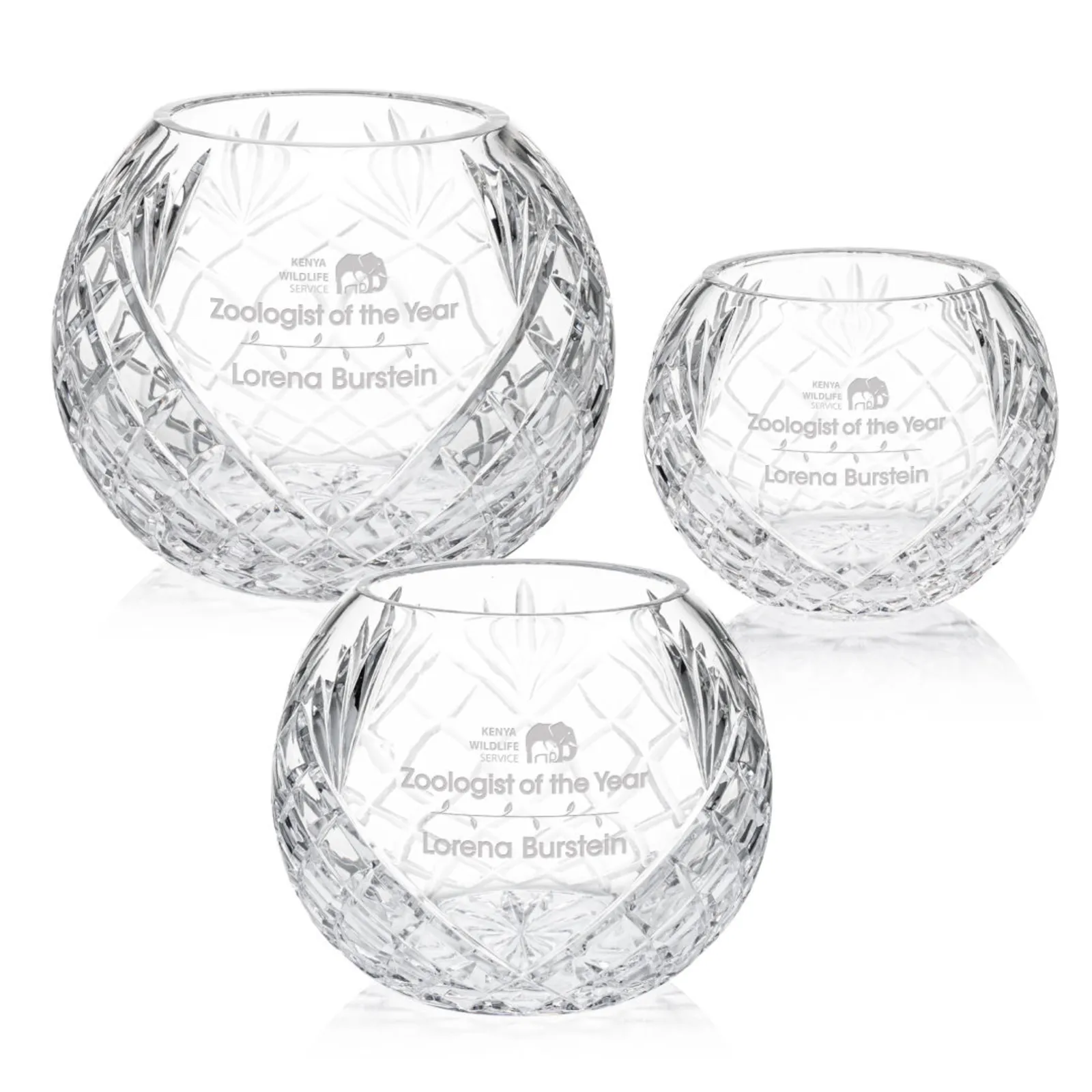Crystal Logo Dunwich Vase - Premium Corporate Gift