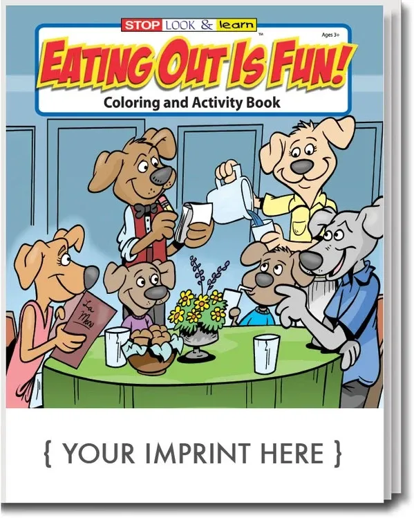 Eating Out Is Fun Coloring Book