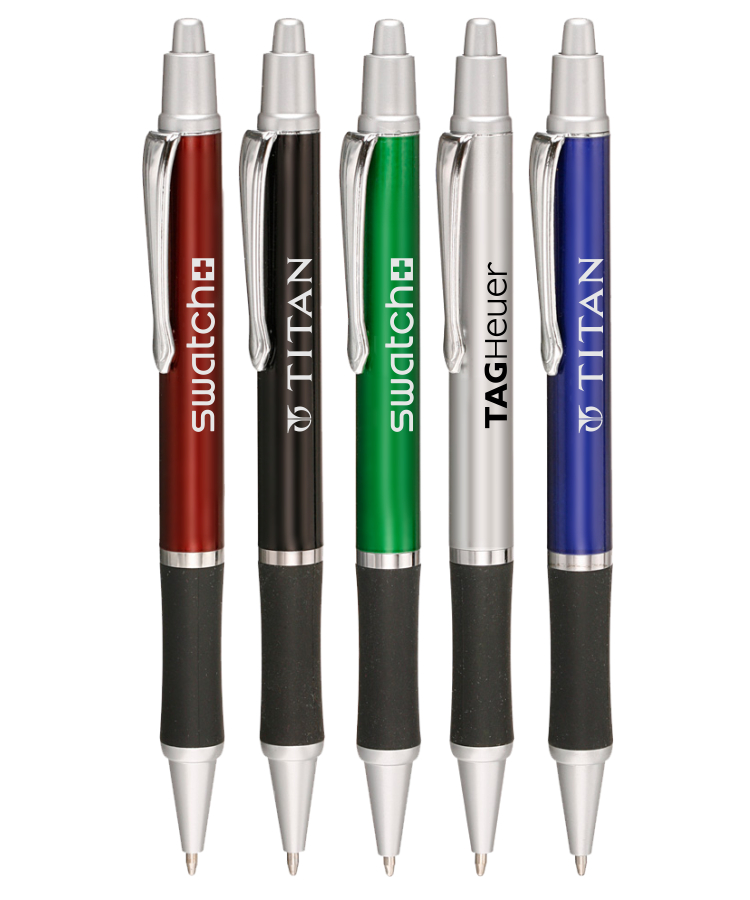 Eclipse Precision Click Pen with Rubber Grip
