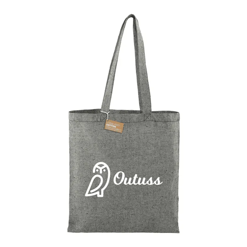 Personalized Recycled Cotton Twill Tote Bag - 5oz