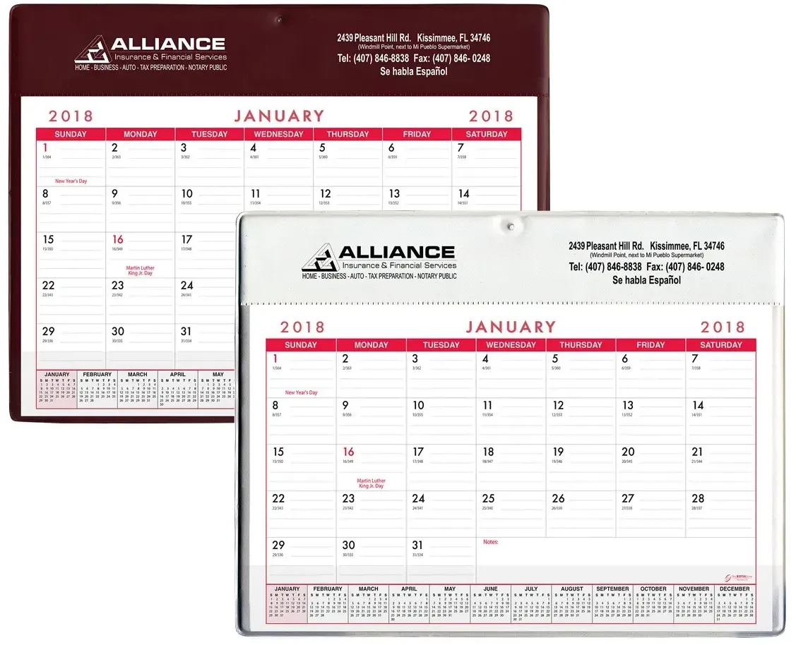 Custom Branded Calendar Pad
