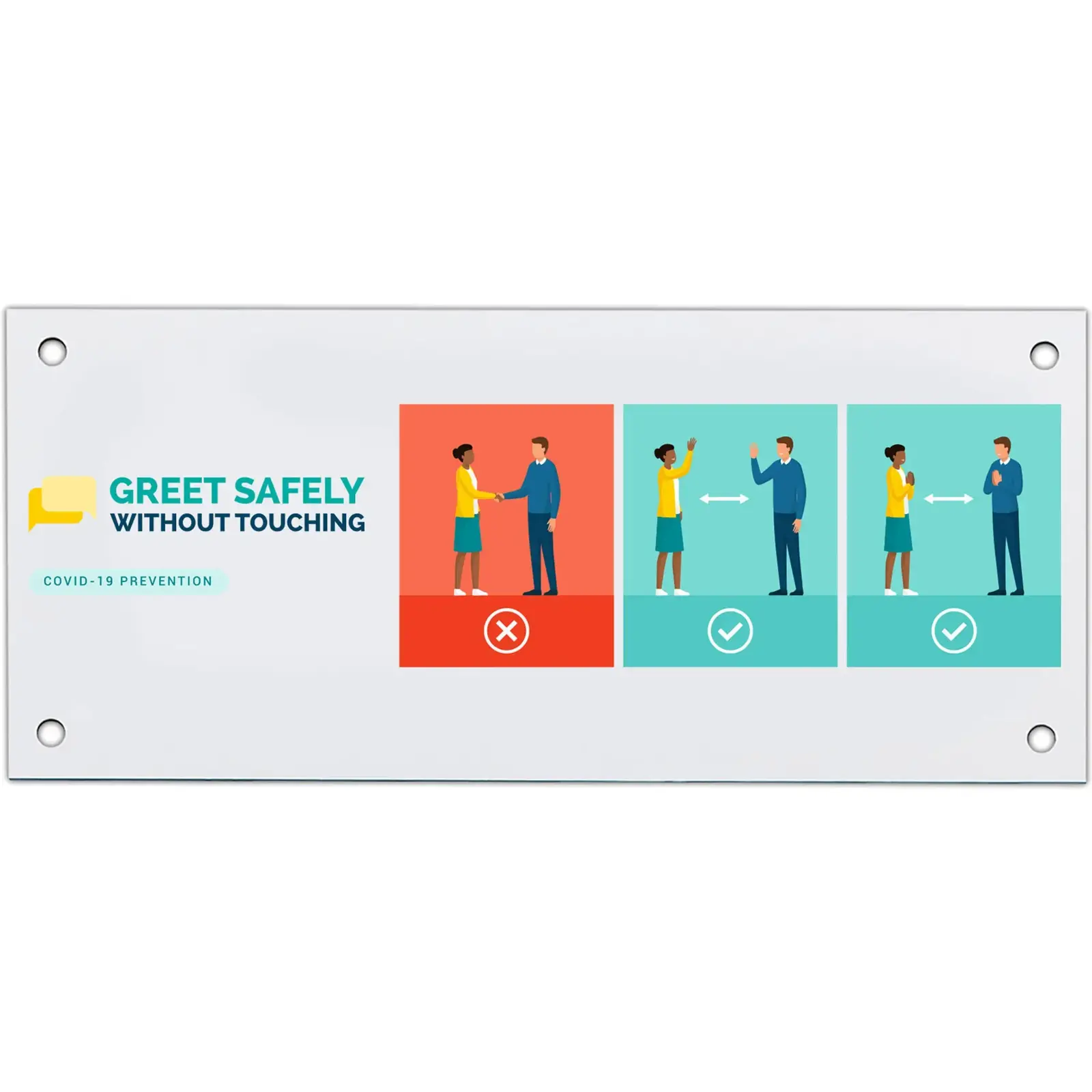 Economy Plastic Signs: 50-75 sq. in.