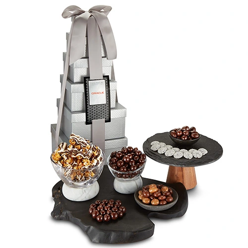 Elegant Seasonal Celebration Tower Gift Set