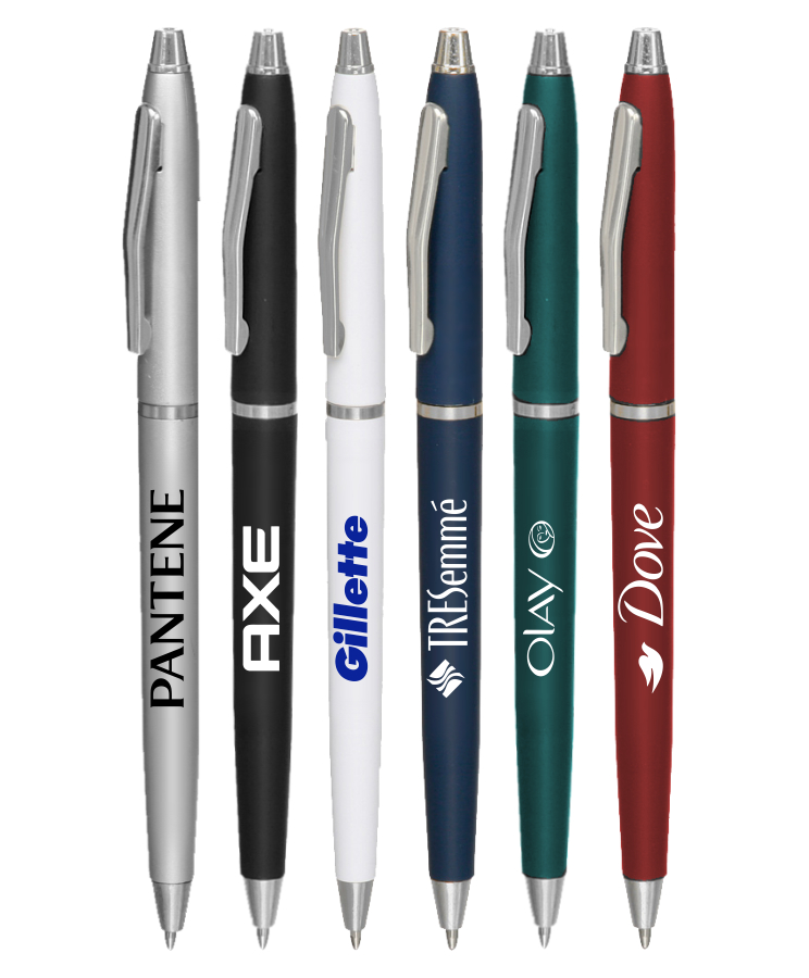 Elegant Silver Twist-Action Peninsula Ballpoint Pen