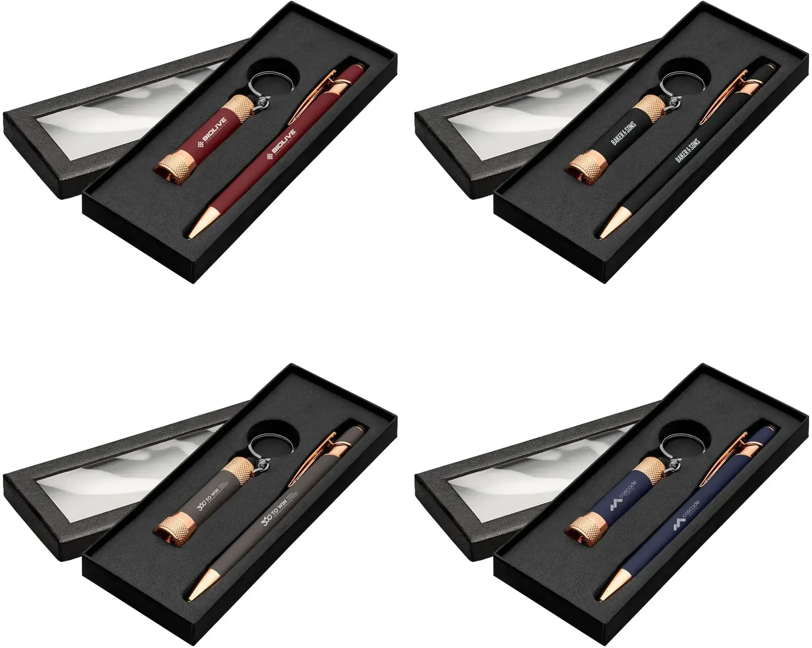 Ellipse & Chroma Softy Rose Gold Classic Window Gift Set - Laser