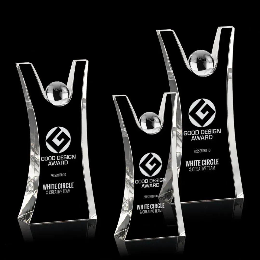 Customized Optical Crystal Emmet Award for Business Accomplishments (CEA)