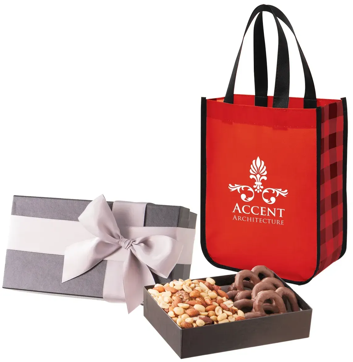 Executive Gift Set With Northwoods Laminated Non-Woven Tote Bag