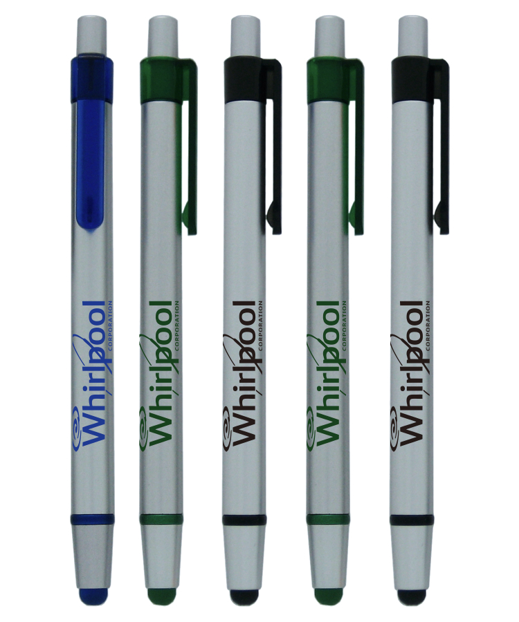 Executive Stylus Click Pen - Silver Color