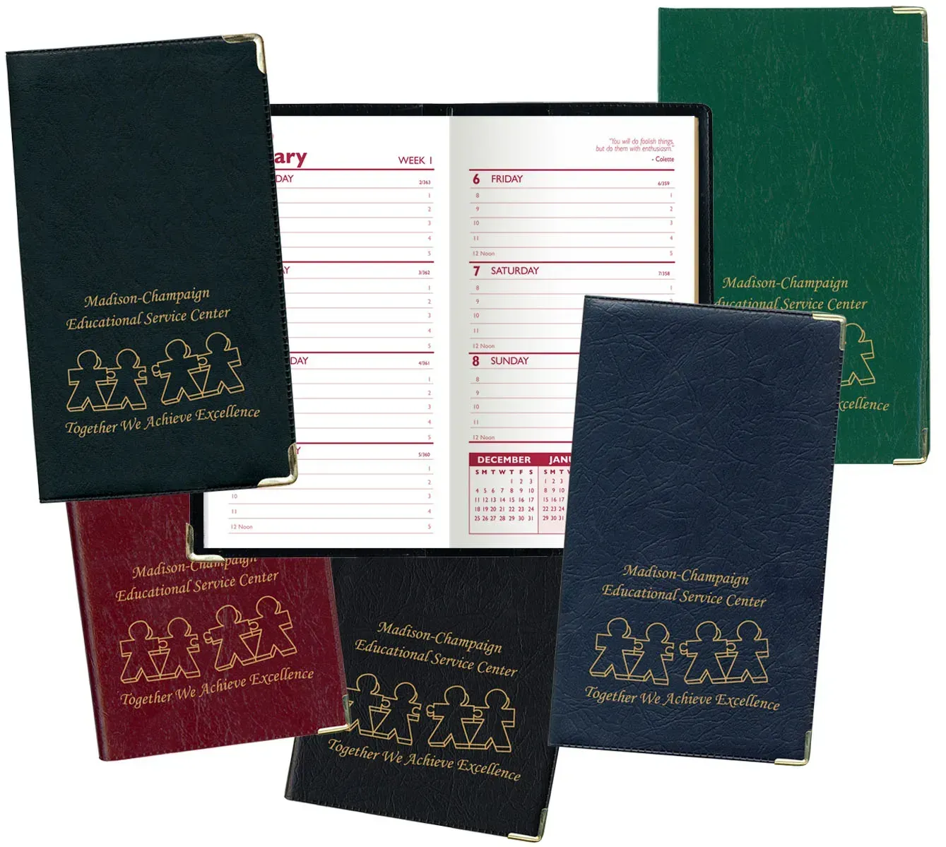 Personalized Executive Vinyl Weekly Planner