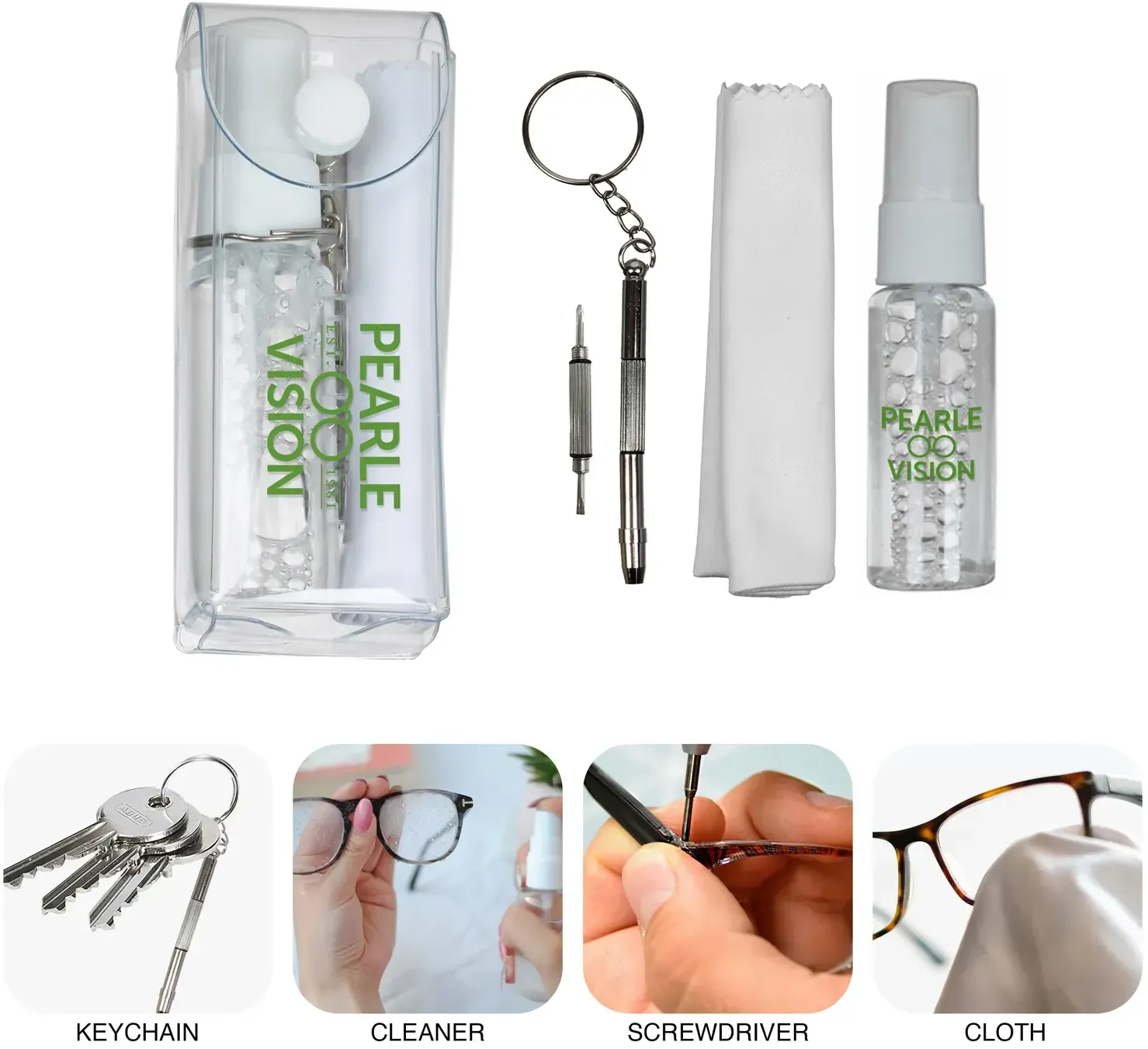 Personalized Eyeglass Cleaner & Repair Kit