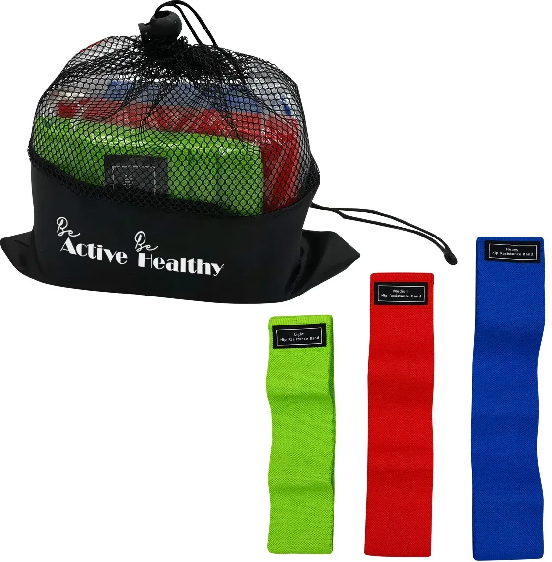 Promotional Fabric Resistance Band Set