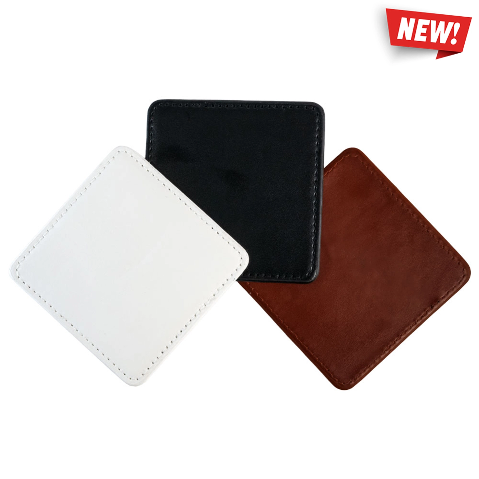 Faux Leather Coaster Square