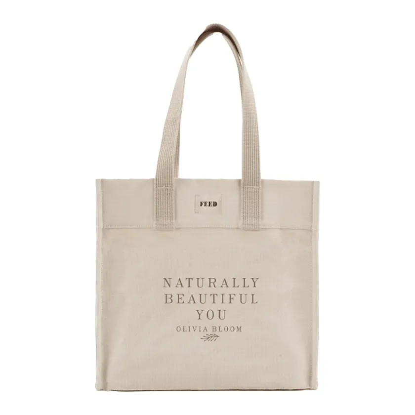Custom FEED Market Tote - Organic Cotton - Personalized