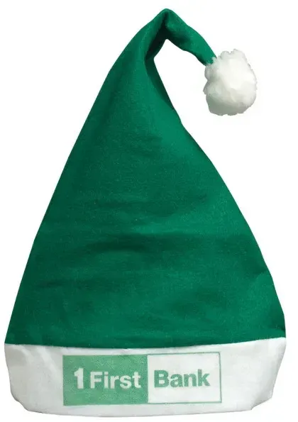 Imprinted Felt Santa Hat