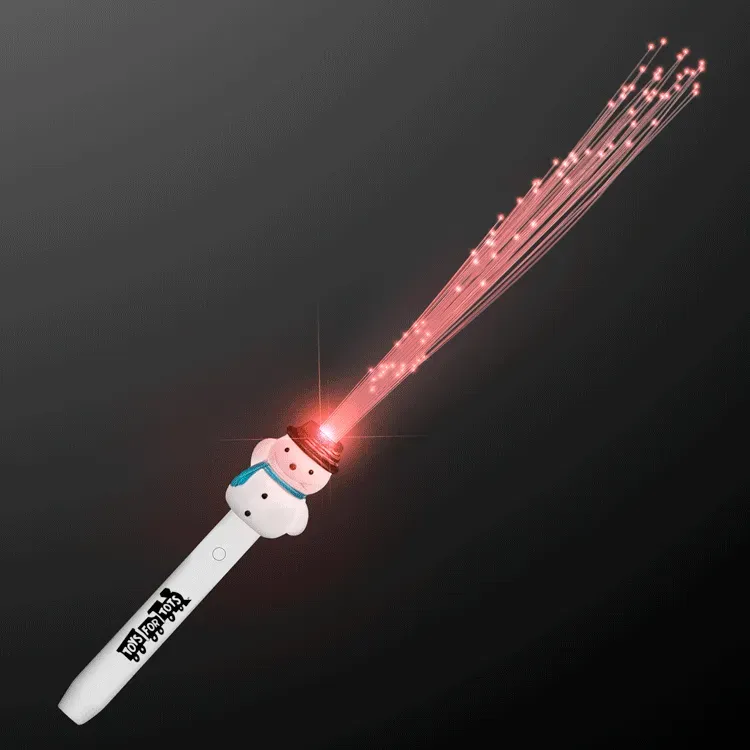 Fiber Optic Snowman Light Wand