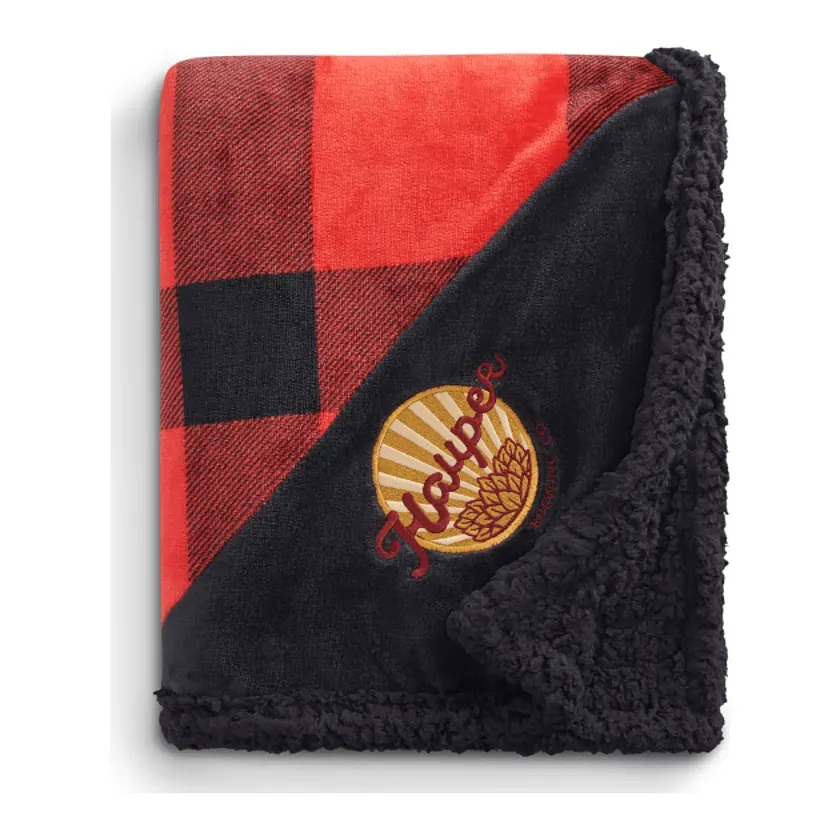Personalized Buffalo Plaid Sherpa Blanket by Field & Co.