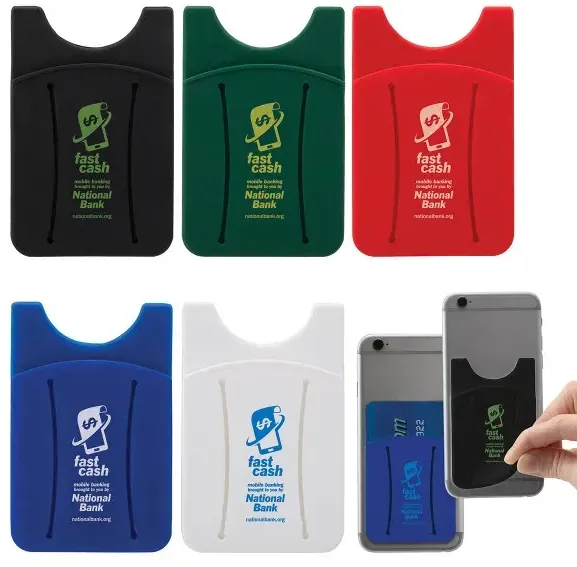 Finger Grip Cell Phone Card Holder