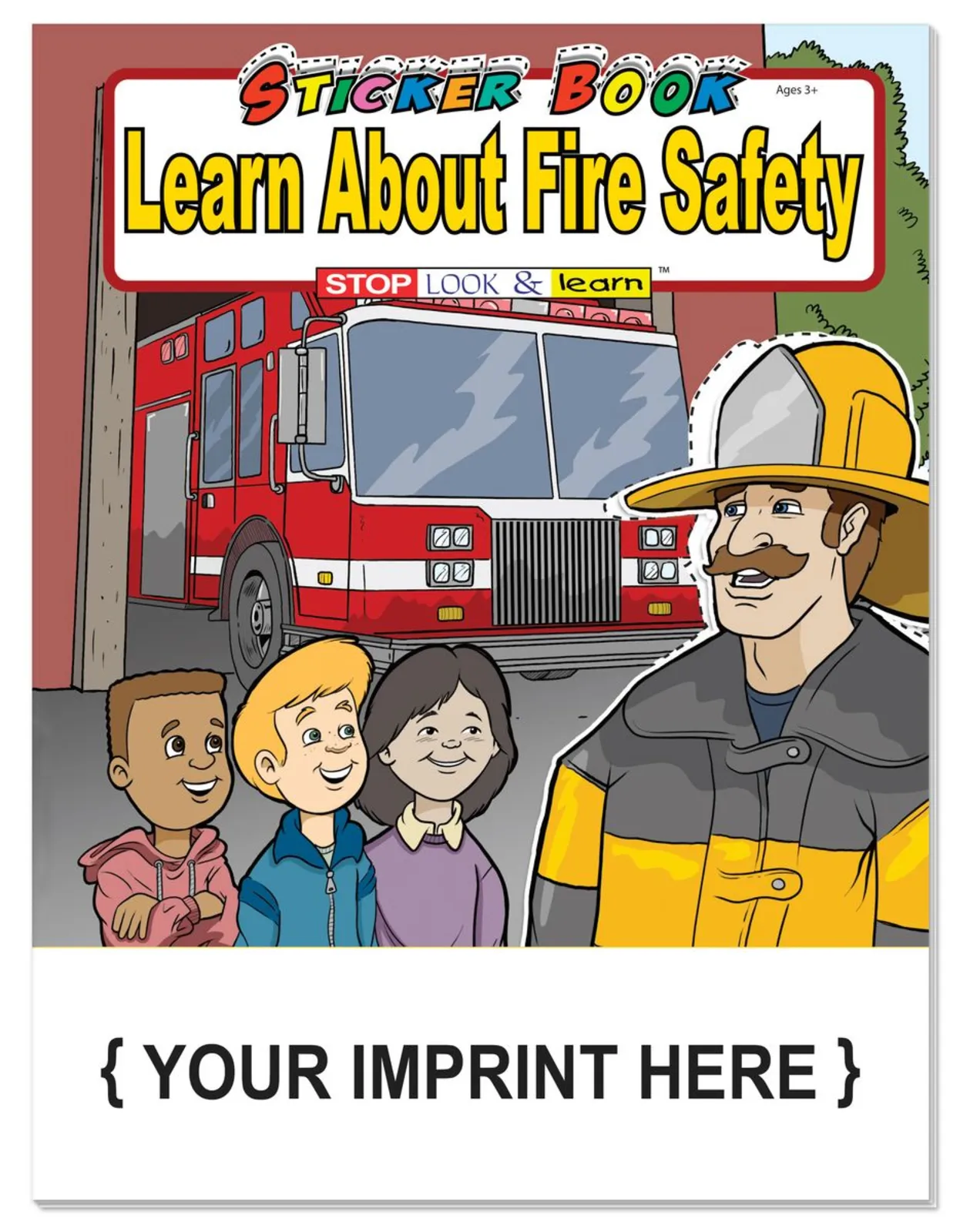 Fire Safety Sticker Book for Kids | Learn, Color & Play with Fire Safety Tips