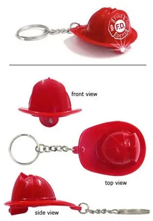 Fireman's Hat Key Ring Light