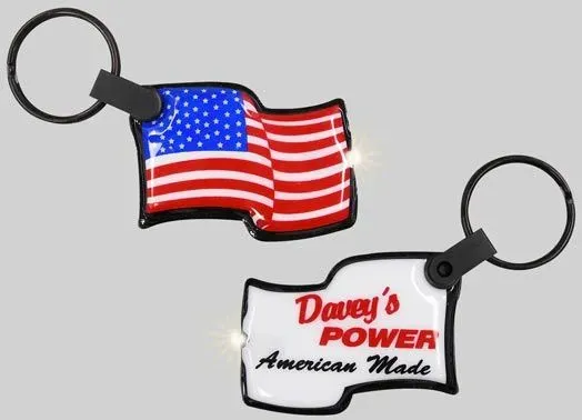 Flag Waving Color-A-Shape Keyring Light