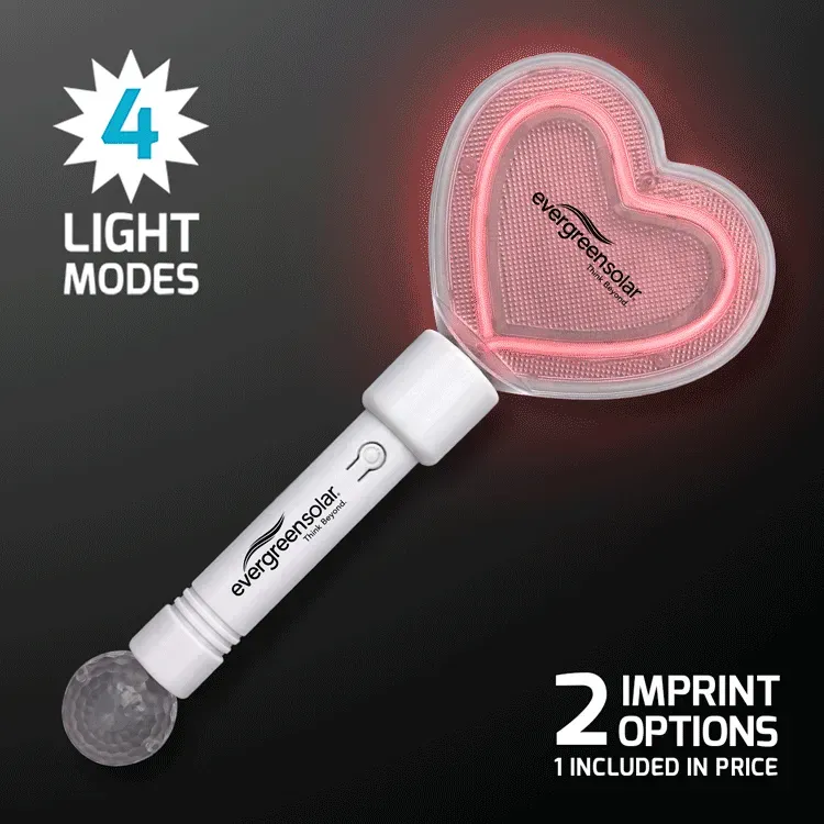 Flashing Rave Party Heart Wand