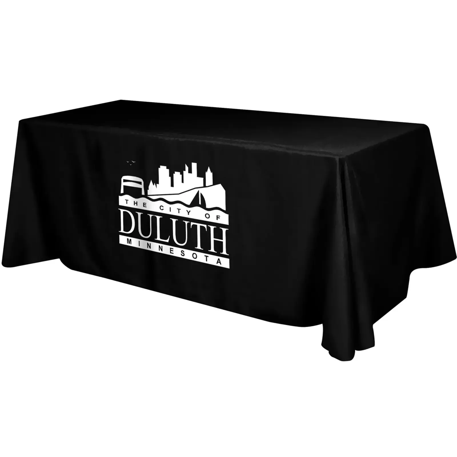 Flat 4-sided Table Cover - fits 8 foot standard table: Polyester