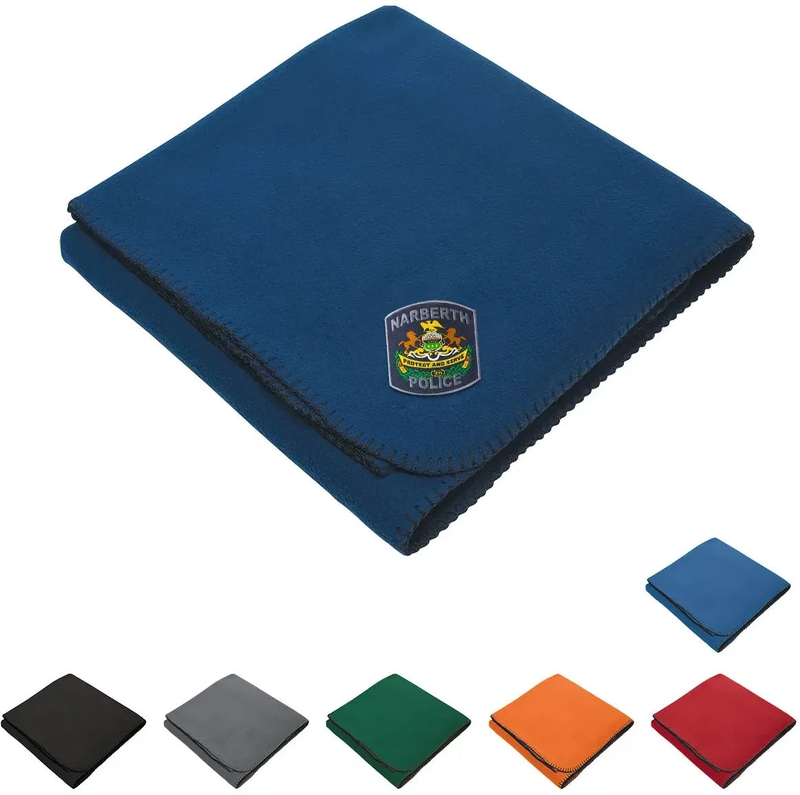 Fleece Stadium Blanket With Woven Patch