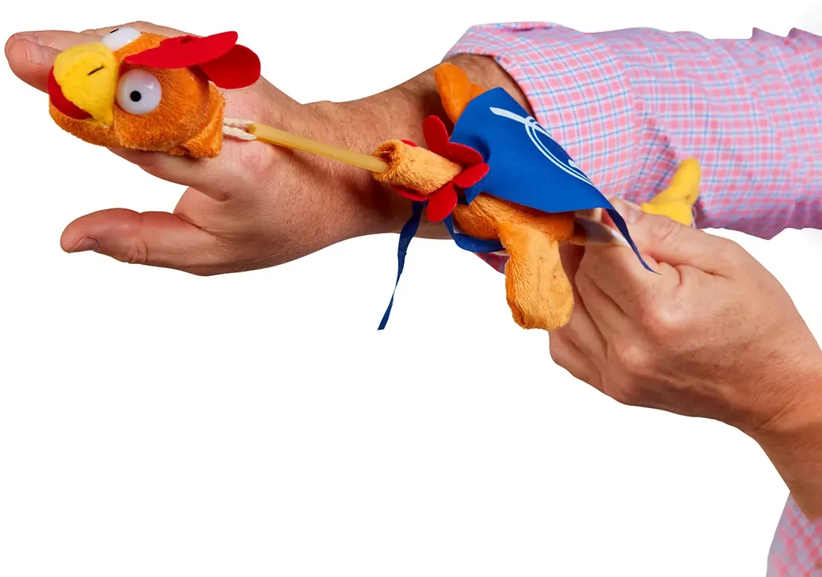 Flying Crowing Rooster Stuffed Animal