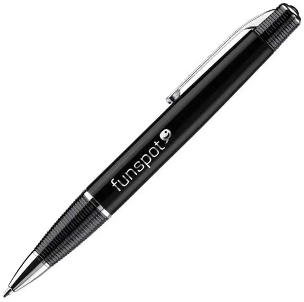 Custom Metal Twist Ballpoint Pen - Black with Chrome Trim