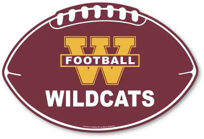 Football Car Sign Magnet