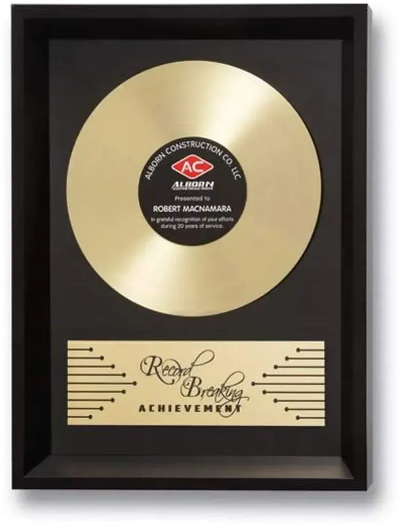 Framed Record Breaker Award