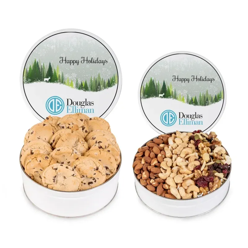 Fresh Beginnings Gourmet Tower w/ Nuts & Cookies