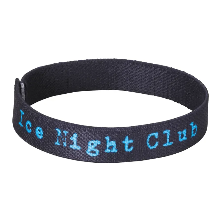 Custom Full Color Elastic Wristband with Clip - 1/2"