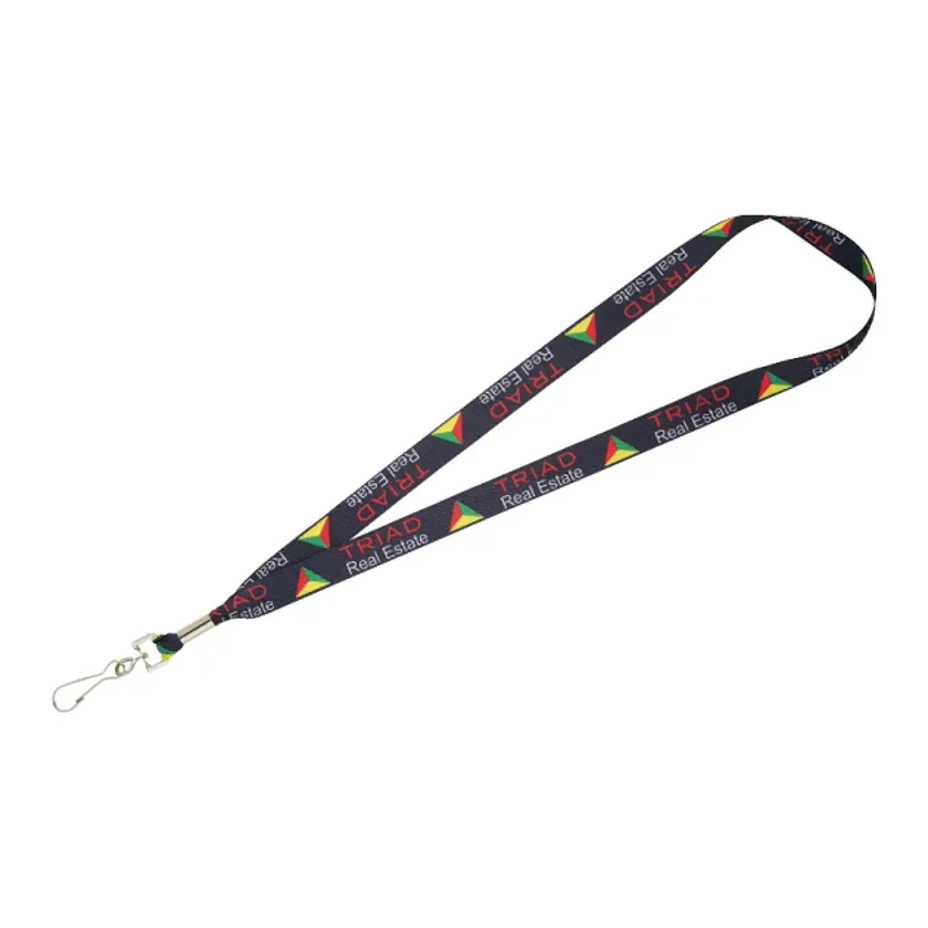 Custom Full-Color Lanyard with Hook - 3/4"W x 36"L